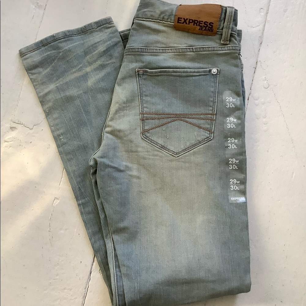 Express new Rocco jeans mens slim skinny